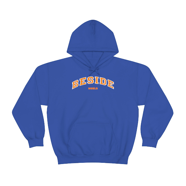 OLDSCHOOL BESIDE WORLD HOODIE ROYAL BLUE
